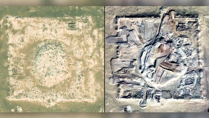 لوموند شهر باستانی دلبرجین در شمال غربی بلخ توسط داعش تخریب شده است