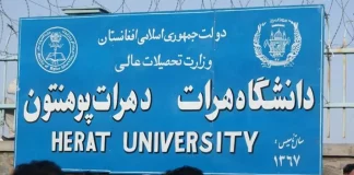 برنامه ماستری زراعت در دانشگاه هرات آغاز شد
