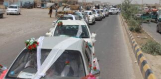 مراسم عروسی دسته جمعی در نیمروز
