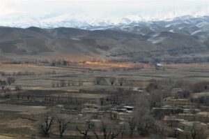 Observation Post Cougar overlooks villages and Combat Outpost Delorean in the Bala Murghab