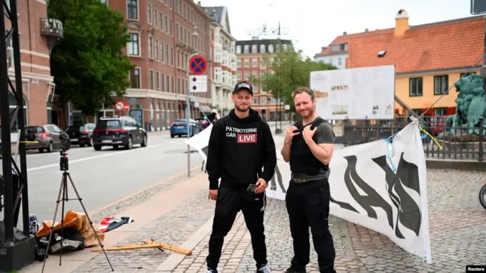 دو دانمارکی که قرآن را آتش زدند